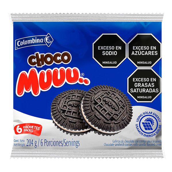 GALLETA MUUU COLOMBINA 6U 204G CREM